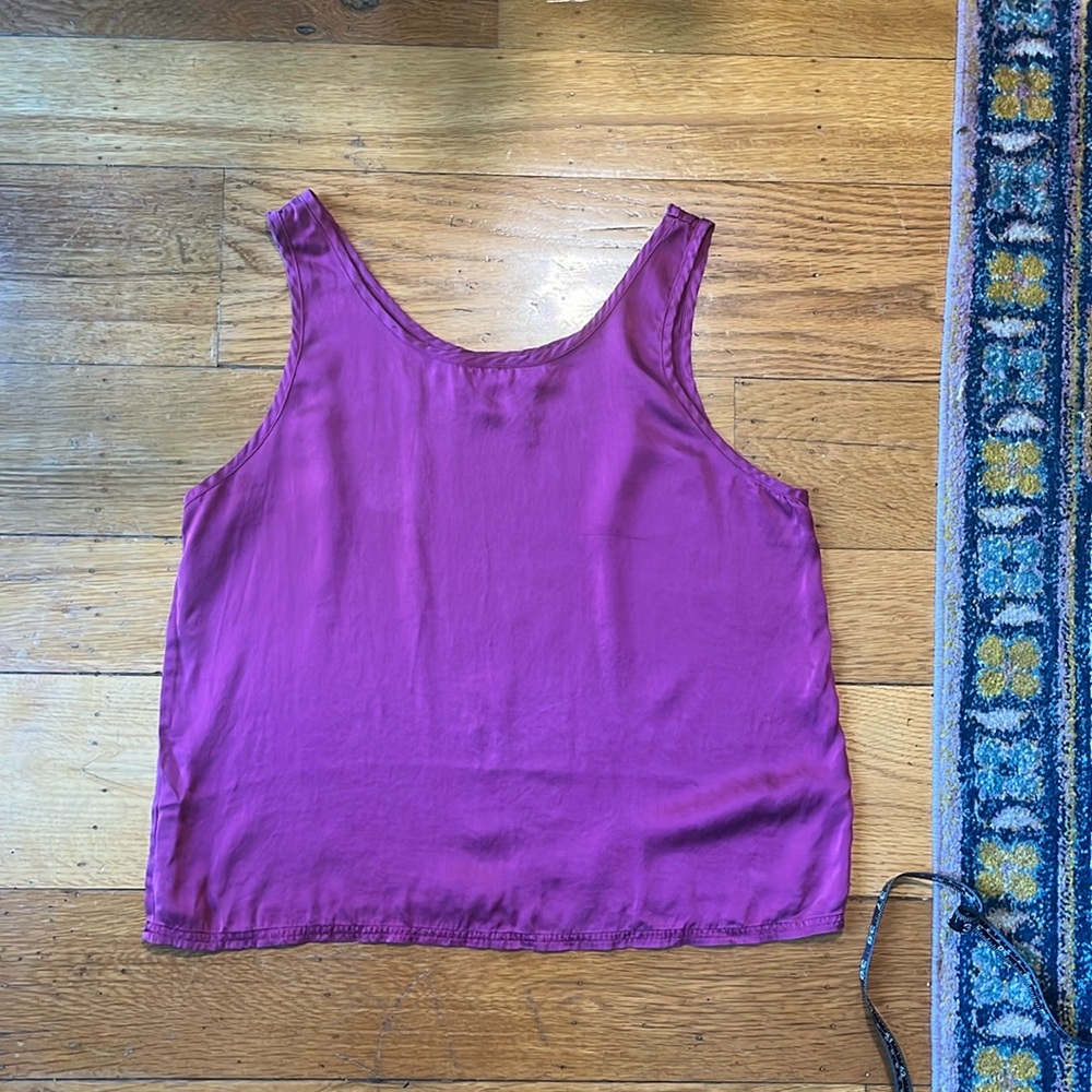 Victoria’s Secret gold label 100% silk tank